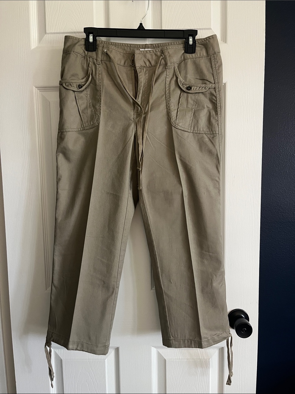 Caribbean Joe Olive Drawstring Cargo Pants